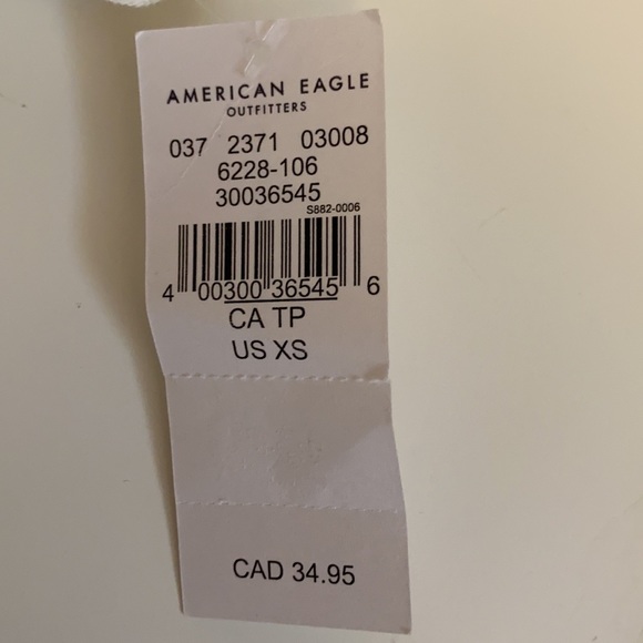 american eagle floral white crop top - Picture 4 of 6